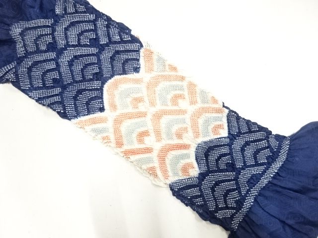 正絹　絞り　帯揚げ